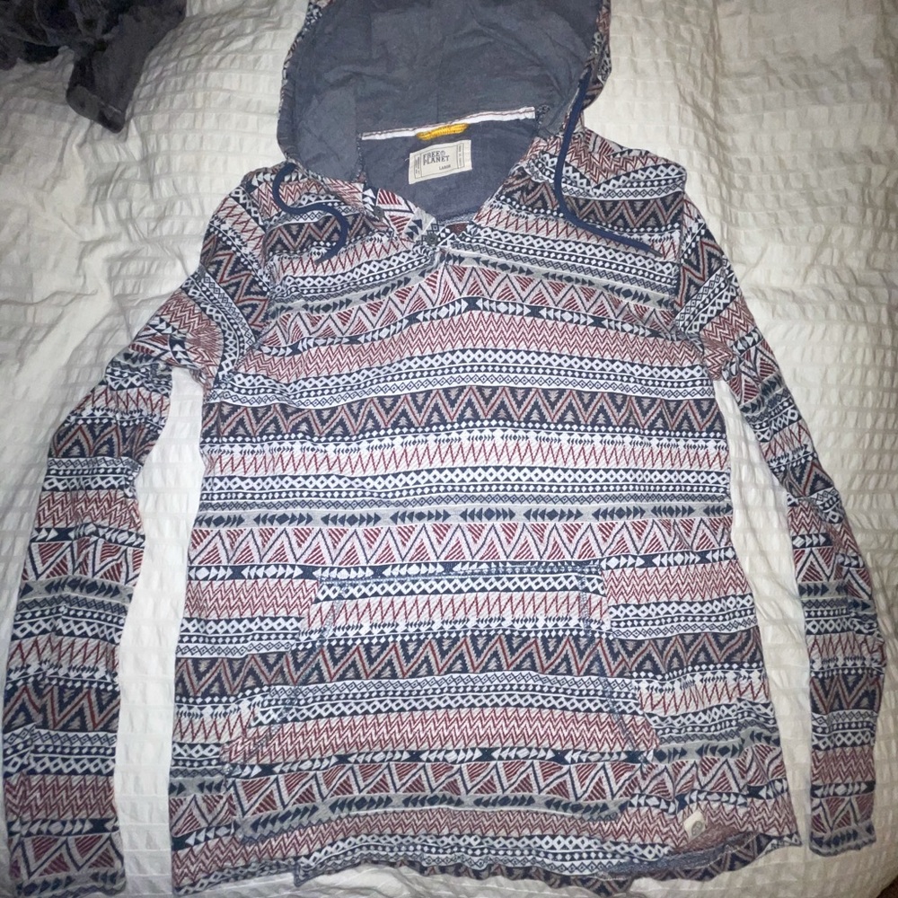 free planet size large hoodie